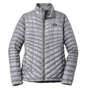 The North Face Metallic Gray Puffer Jacket
